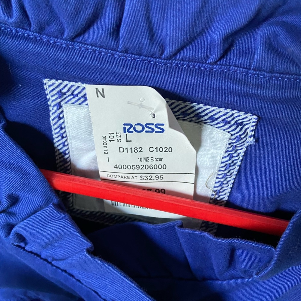 Blue Ruffled Cotton Jacket - Picture 4 of 4